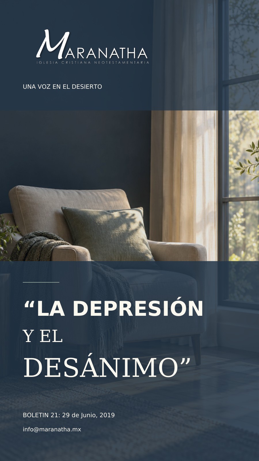Portada original de La Depresión y El Desánimo. .